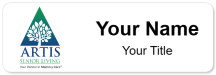 Custom name badges for Artis Senior Living