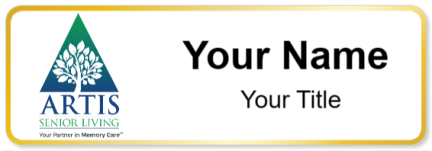 Custom name badges for Artis Senior Living