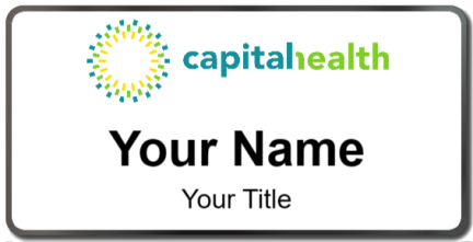 Custom name badges for Capital Health Group