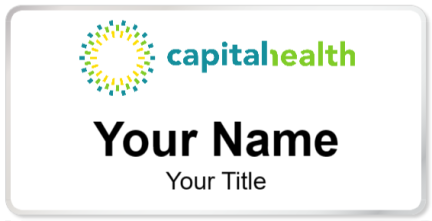 Custom name badges for Capital Health Group