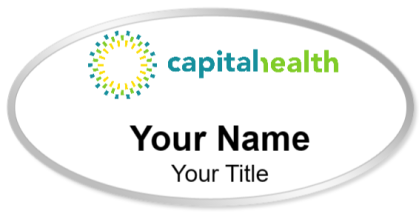 Custom name badges for Capital Health Group