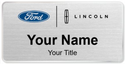 Custom name badges for Ford Lincoln