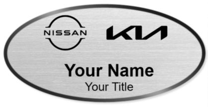 Custom name badges for Nissan Kia