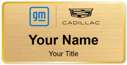 Custom name badges for GM Cadillac