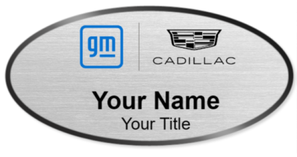 Custom name badges for GM Cadillac