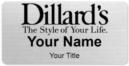 Custom name badges for Dillards