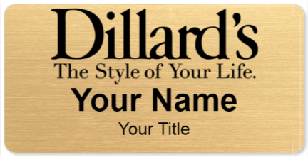 Custom name badges for Dillards