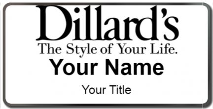 Custom name badges for Dillards