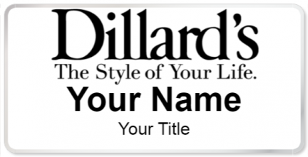 Custom name badges for Dillards