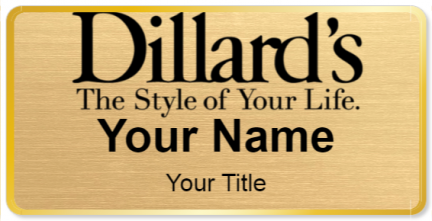 Custom name badges for Dillards
