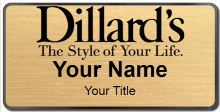 Custom name badges for Dillards