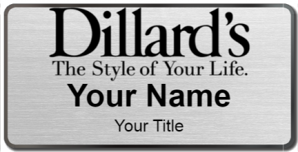 Custom name badges for Dillards