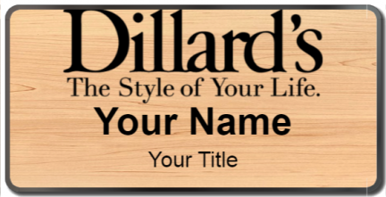 Custom name badges for Dillards