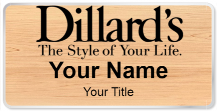 Custom name badges for Dillards