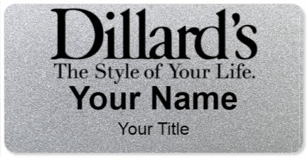 Custom name badges for Dillards