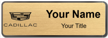 Custom name badges for Cadillac Monochrome