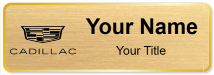 Custom name badges for Cadillac Monochrome