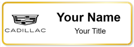 Custom name badges for Cadillac Monochrome