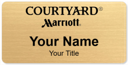 Custom name badges for Courtyard Marriott