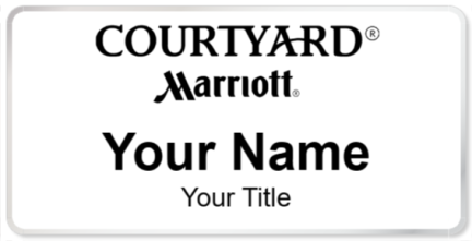 Custom name badges for Courtyard Marriott