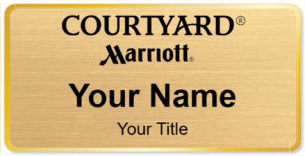 Custom name badges for Courtyard Marriott