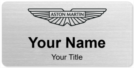 Custom name badges for Aston Martin