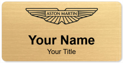 Custom name badges for Aston Martin