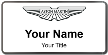 Custom name badges for Aston Martin