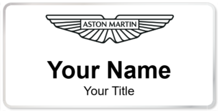 Custom name badges for Aston Martin