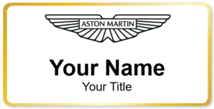 Custom name badges for Aston Martin