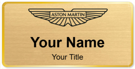 Custom name badges for Aston Martin