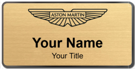 Custom name badges for Aston Martin