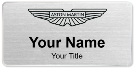 Custom name badges for Aston Martin