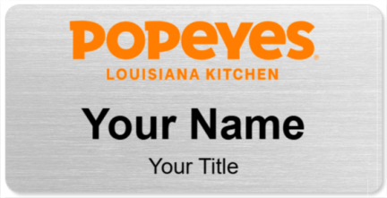 Custom name badges for Popeyes Louisiana Kitchen