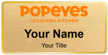 Custom name badges for Popeyes Louisiana Kitchen