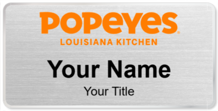 Custom name badges for Popeyes Louisiana Kitchen