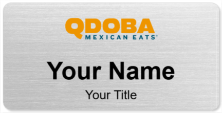 Custom name badges for Qdoba