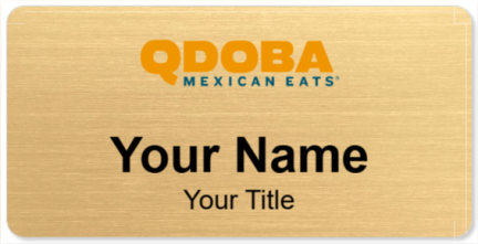 Custom name badges for Qdoba