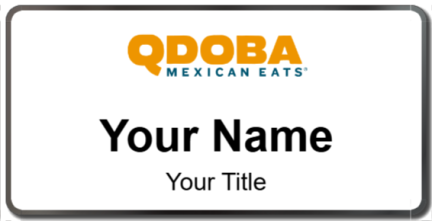 Custom name badges for Qdoba