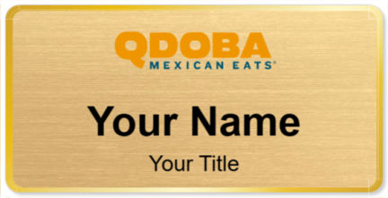 Custom name badges for Qdoba