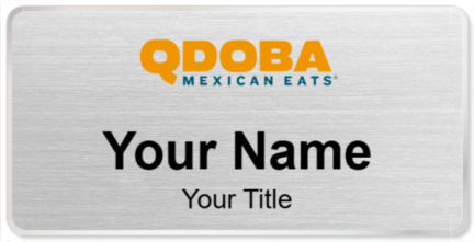 Custom name badges for Qdoba