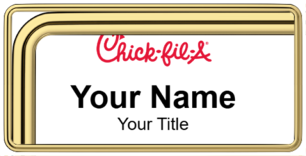 Custom name badges for Chick Fil A