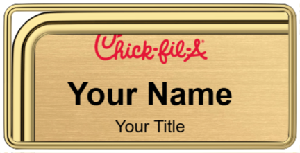 Custom name badges for Chick Fil A