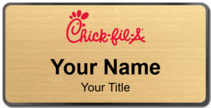 Custom name badges for Chick Fil A