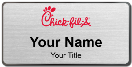 Custom name badges for Chick Fil A