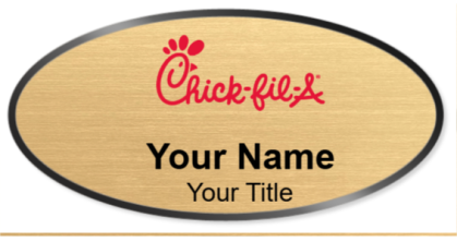 Custom name badges for Chick Fil A