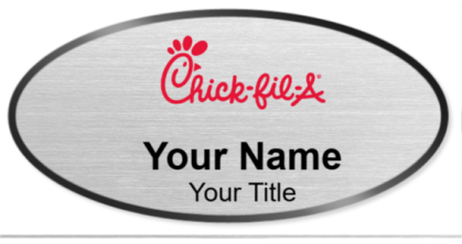 Custom name badges for Chick Fil A