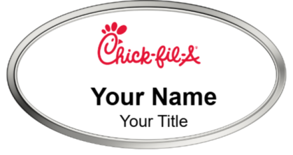 Custom name badges for Chick Fil A