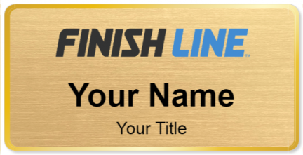 Custom name badges for Finish Line