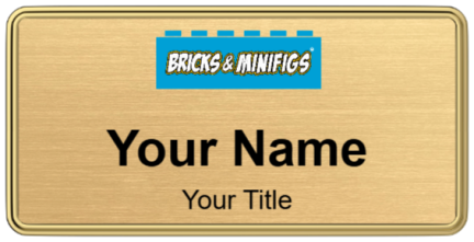Custom name badges for Bricks & Minifigs